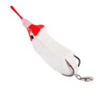 Double Propeller Frog Soft Baits Effective Tool for Successful Snakehead Fishing (White)