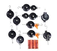 Double Pulley - Physics Mechanics Teaching Tools - Pulley System for Lab Experiments,for Self Learning Group Study Concept Practice Classroom Home Students Boys Girls Teacher