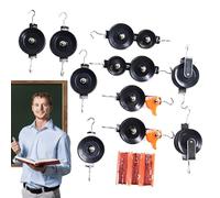 Double Pulley Set | Metal School Supplies with Rope | Pulleys for Lab Experiments | for Students, Kids, Teachers & Group Learning at Home or Classroom