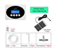 Double Pump Intelligent Drip Irrigation System Water Pump Timer Garden Solar Ene