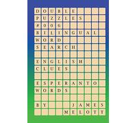 Double Puzzles #006 - Bilingual Word Search - English Clues - Esperanto Words