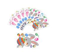 Double Rabbit Holiday Scrapbooking Stickers Reusable Removable Vinyl Decals for Home Crafts 9PCS (30cm)