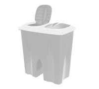 Double Recycling Waste Bin Duo Rubbish Plastic Paper LARGE Disposal 2x25L