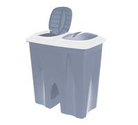 Double Recycling Waste Bin Duo Rubbish Plastic Paper LARGE Disposal 2x25L