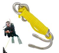 Double Reef Hook - Structural Steel Construction, Proof | Secure Mechanism, Sturdy Safety Rope for Snorkelling for Marine Activities Underwater Exploration Sports Equipment