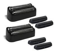 Double Replacement Foil for BaBylissPRO FXONE BlackFX Foil Stick Shaver | 2-Pack Replacement Shaver Foil & Cutter Heads, Black