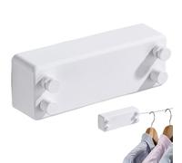 Double Retractable Clothes Lines, Stainless Steel No Punch Clothes Lines, Clothing Drying Rack for Bathroom, Laundry, Hotel, Indoor, Outdoor