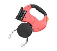 Double Retractable Dog Lead - 360° No TangleExtendable Dog Lead, Heavy Duty Reflective Dogs Leashs, Strong Nylon Band, 50lb/22.7kg, 10ft/3 M, For Walking 2 Dogs Or Cats Up To 50 Lbs