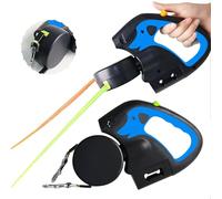 Double Retractable Dog Leash, 360° Tangle-Free Reflective Nylon Retractable Reflective Leash, Multi-Functional Leashes Rechargeable Flashlight Double Dog Lead for Walking 2 Dogs (B-Charge)