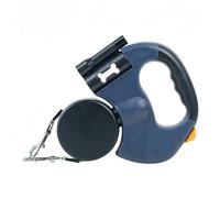 Double Retractable Leash for Two Dogs,360° Anti-Tangle Rotating Strap, 3M Stretchable Strap with Lighting Function, Double-Ended Pet Leash, Comfortable to Hold, Convenient for Walking Dogs (Blue)