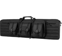 Double Rifle Bag Padded Lockable Carbine Long Backpack Gun for Hunting Shooting Range Firearm Transportation with Molle System