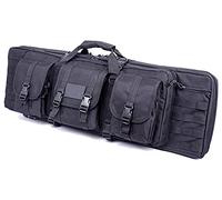 Double Rifle Case, Soft Padded Carbine Gun Bag, Durable and Lightweight Design for Easy Transport and Storage