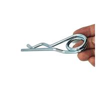 Double Ring R-Clip Pins R Shaped Spring Cotter Pin Zinc-Plating Trailer Tractor Mower Fastener Hardware (5 x 117 mm (2 pcs))