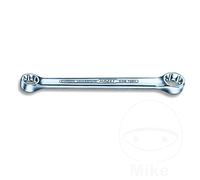 HAZET 609-E10XE12 140 mm Torx Profile Polished Head Double Box-End Wrench - Chrome-Plated