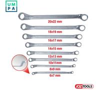 KS Tools 517.0248 6-22mm Classic Double Ring Spanner Set Offset (8 Pieces)