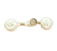 Double Rings Chinese Buttons Retros Styles Clothing Buttons Stylish for Cheongsam and Sewing Dusty