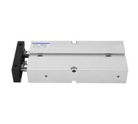 Double Rod Cylinder, Double Acting Pneumatic Air Cylinder, Aluminum Alloy 20mm Bore 75mm Stroke, Compact Design for Industrial Automation