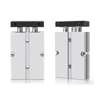 Double Rod TN Pneumatic Cylinde Bore 10/16/20mm Aluminum Alloy Stroke 30-75mm Air Cylinder 1Pcs(Stroke 125mm,Bore 16)