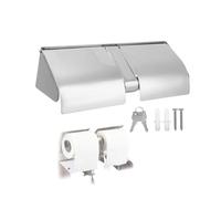 Double Roll Toilet Paper Holder Double Toilet Smartphone Paper Holder with Lock and Keys Stainless Steel Commercial Tissue Roll Dispenser Wall Mounted Tissue Storage Rack for Bathroom