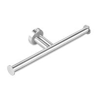 Double Roll Toilet Paper Holder Wall Mount for Bathroom Kitchen, Brushed Nickel SUS304 Stainless Steel 2 in 1 Dual Tissue Holder
