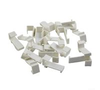 Double Roller Blind Clamp Carrier Sash Door Holder Easy to Assemble 17mm 2/10/20pcs (20pcs )