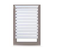 Double roller blind clamp-fix No-Drill Window Blinds Adjustable Fabric Shades