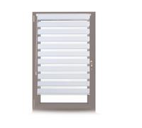 Double roller blind clamp-fix Translucent Opaque Shades Adjustable White