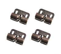 Double Roller Catch Latches 4 Pack for Cupboard and Cabinet Doors with Iron Steel Build and Sprung Roller Catch for Reliable Cabinet Security