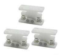 Double Roller Catch with Spring Loaded Mechanism for Secure RV Door Lock Stop Clamp Clip Suitable for Camper and Boat Doors (3pcs)