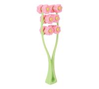 Double Roller Facial Massager, Pink Melon Seed Face Neck Massager Face Roller V Shaped - Y Shaped Massager Roller for Women's Face, Legs, and Arms with Comfortable Handle