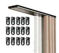 Double Row Aluminum Curtain Track Ceiling Mount - Heavy Duty Room Divider System with Silent Glides for Bedroom, Hotel, Windows - 4.7m (Black)