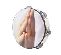 Double Row Bells Tambourine Handbell Clap Drum Tambourine Musical Instrument For Party Game Playing Easy To Play