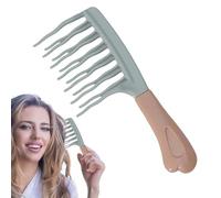 Double-Row Curling Comb - Premium -Row Hair Styling Tool, Anti-Static | Wide Tooth Curl Definer, Heat-Resistant Hairbrush for Salon, Home, Travel Use