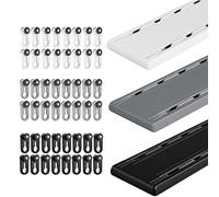 Double Row Curtain Tracks 100-600cm Heavy Duty Aluminum Alloy Ceiling Drape Rail Set with Quiet Glide Runners for Living Room Bedroom Hospital - Grey 2.30m