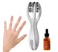 Double Row Finger Massager, Finger Massager Roller, Exerciser Relief Sensory Handheld Tool, Portable Hand Relief, Outstanding Present, 16x3.6cm, for Men Women
