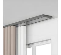 Double Row Heavy Duty Ceiling Mount Track Silent Rollers for Smooth Operation Ideal for Bedroom Room Dividers and Curtains Durable and Easy Installation