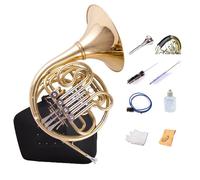 Double Row Horn, Optional In One, Four Keys In B-F, Brass Body For Musical Instruments, Hand Polished Inside, Suitable For Beginners And Professionals, Storage Bag And Cl,Integrated