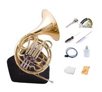 Double Row Horn, Optional In One, Four Keys In B-F, Brass Body For Musical Instruments, Hand Polished Inside, Suitable For Beginners And Professionals, Storage Bag And Cl,Split