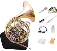 Double Row Horn, Optional In One, Four Keys In B-F, Brass Body For Musical Instruments, Hand Polished Inside, Suitable For Beginners And Professionals, Storage Bag And Cleaning Kit Included,