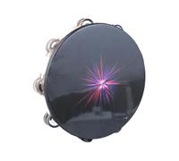 Double Row Tambourine Round Form Musical Tambourine Metal Bells Handheld Party Percussion Drum Instruments Tambourine