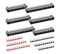 Double Row Terminal Blocks With Transparent Covers For Secure Wiring Organization In Industrial Electrical Panels PC Material(copper)