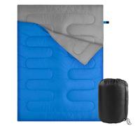 (Double royal blue) Outdoor Sleeping Bag, Double Adult Sleeping Bag, Lightweight And with Compact Bag, Oversized Camping Sleeping Bag, All-Season Sleeping Bag