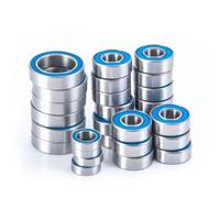 Double Rubber Seal For Axial For Yeti 4WD For RTR AXI90069 1/18th Scale rc Car Modified Pieces Upgrade Accessories 28PCS Blue Ball Bearing Kit