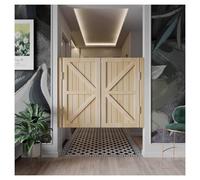 Double Saloon DoorsSolid Wood Cafe Style Entryway Doors with Hinges 2 Panels for Kitchen Living Room Office (Blue W70*H90cm)