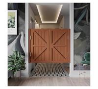 Double Saloon DoorsSolid Wood Swing Doors with Hinges for Café Kitchen Living Room OfficeBlue W70*H90cmStylish Entryway Solution