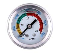 Double Scale Liquid Fill Pressure Gauge 0-6000psi/0-40mpa Air Pump Scuba Diving Equipment Upgrade Easy to Read Double Scale Pressure
