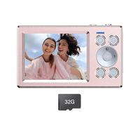 Double Screen Camera 5000W Imaging 16x Digital Zooming Shock Proof Body For School Trip Photography Double Screen Digital Camera For Students