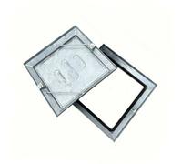 Double Sealed 300mm X 300mm Recessed Internal Screeding Tiling Manhole Cover & Frame Overall Size 380mm X 380mm X 45mm Tray Depth