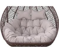 Double Seater Hammock Swing Chair Cush Waterproof Thickened Replacement for Hanging Egg Chair Removable Patio Cush for 2 Persons Comfortable Support