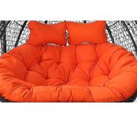 Double Seater Hanging Egg Chair Cushion Replacement 150x110 cm / 59x43 Inches Comfortable Hammock Swing Cushion for 2 Person Hanging Basket Chair (Cushion Only)